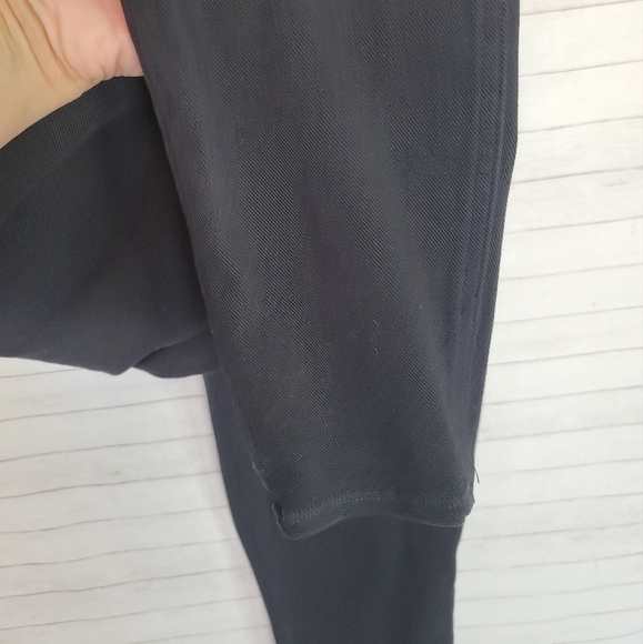 SPANX BLACK RIBBED PULL ON LEGGINGS, SZ LARGE - Picture 6 of 16